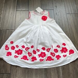 NWT savannah sleeveless, floral, pleated dress